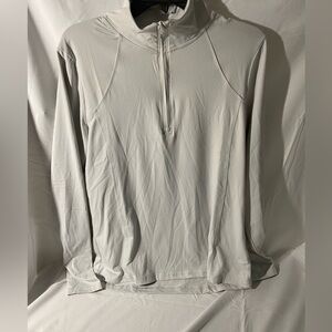 NWT Jockey sueded jersey 1/2 zip moisture wicking tech top women’s size large